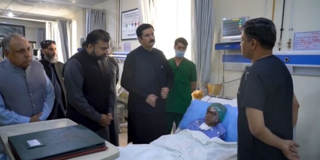 KP Governor Visits Quetta, visits Khuzdar attack victims