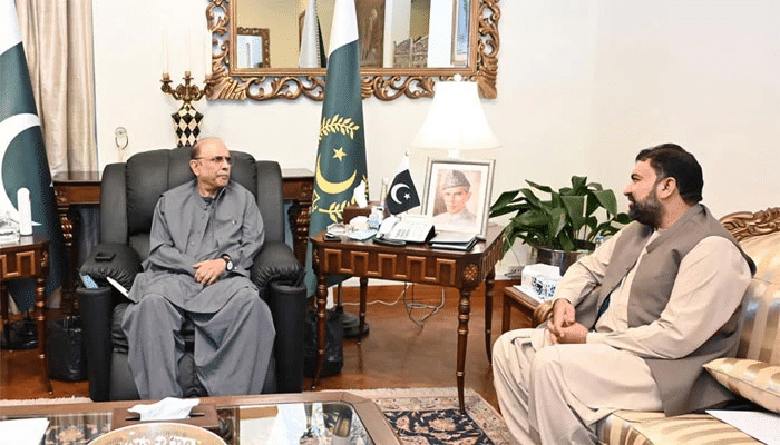 President Zardari backs Balochistan govt’s reform agenda in meeting with CM Bugti