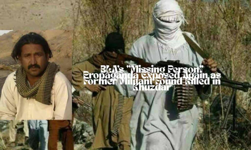 BLA's "missing person" propaganda exposed again