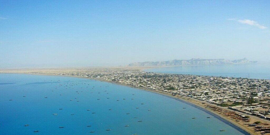 Modern breakwaters on Gwadar’s Eastern cast