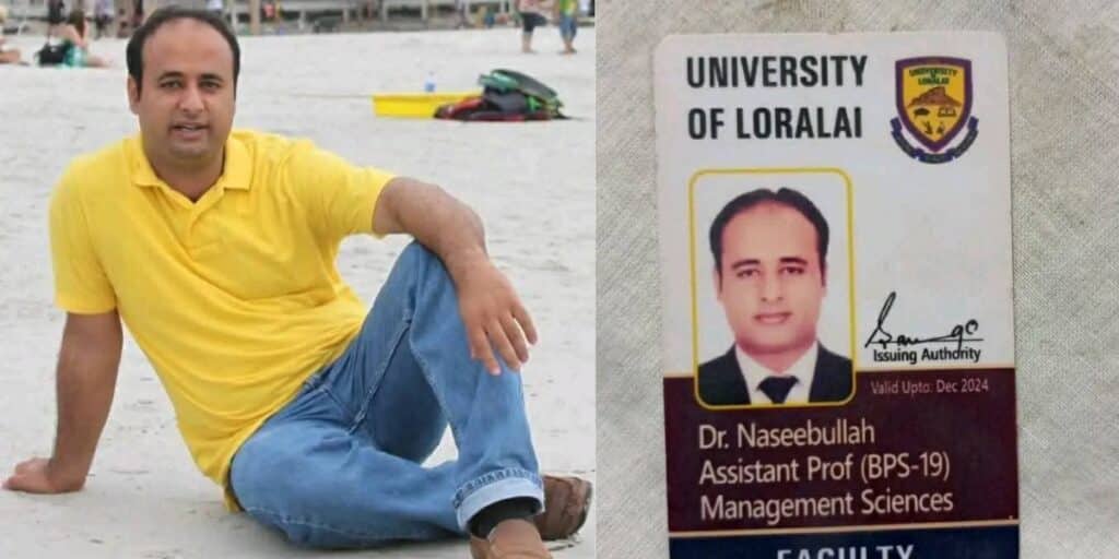 Registrar of Loralai University and his wife died in accident