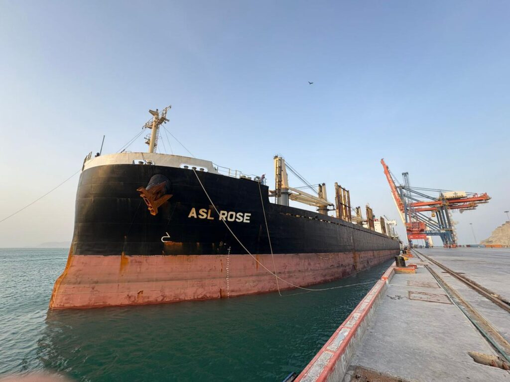 Gwadar Port achieves second Afghan Transit vessel successfully docked