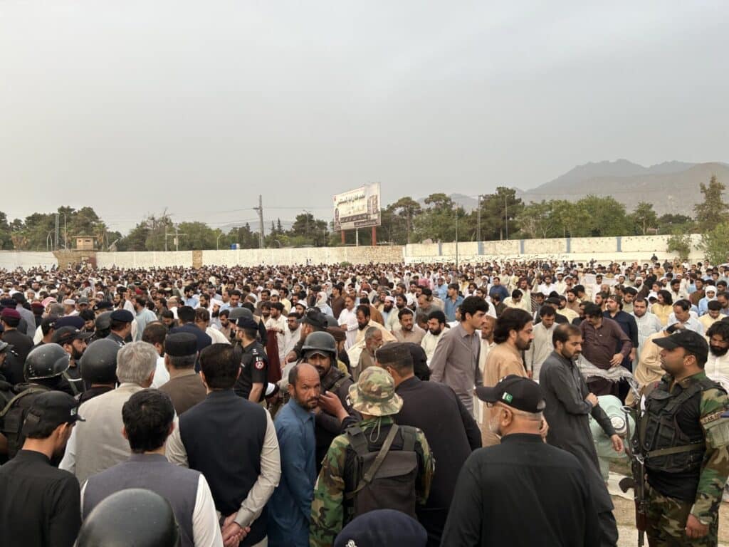 Massive crowds mourn Musawir Kakar in Quetta