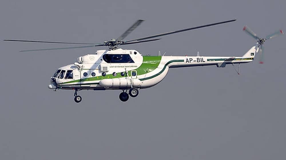 The KP government official helicopter goes missing