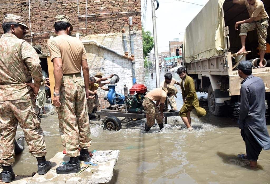 IGFC KP North visits flood-hit Buner, overseeing relief operations