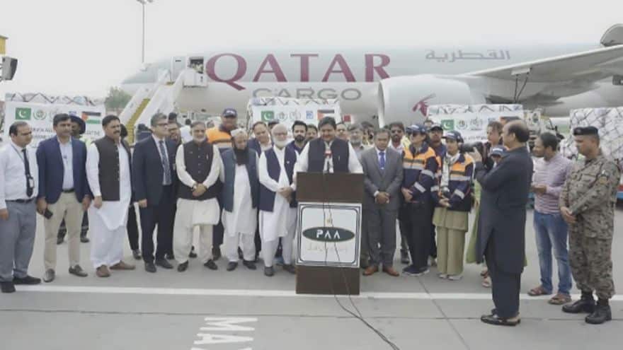 Pakistan sends 19th humanitarian consignment to Gaza