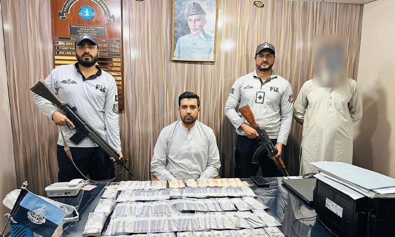 FIA seizes illegal foreign currency in Chaman, arrests prime suspect