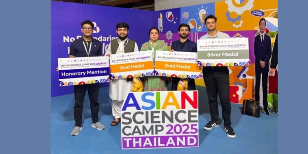 Harnai’s Shahabuddin wins gold medal for Pakistan at “Asian Science Camp 2025”
