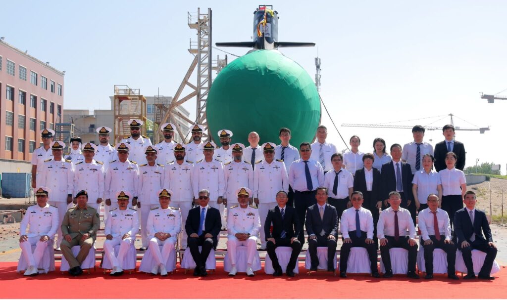 Pakistan Navy launches third Hangor-Class submarine in China