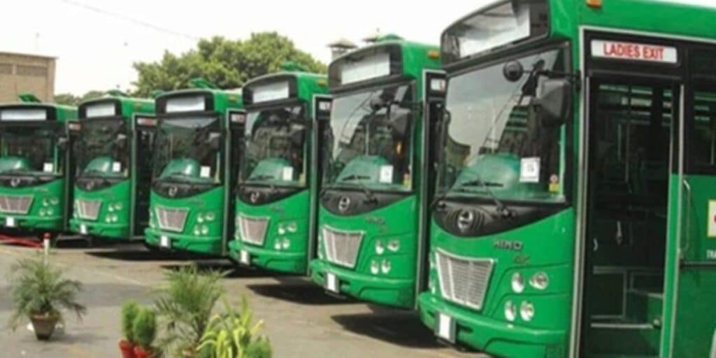 21 new green and pink buses on the way to Balochistan
