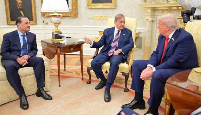 Prime Minister Muhammad Shehbaz Sharif met with US President Donald Trump at the White House on Wednesday
