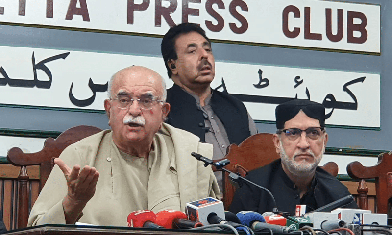 In a recent podcast, defense analyst Abdullah Khan strongly criticized political leaders, specifically naming Mahmood Khan Achakzai, for blaming state institutions following a recent attack for which the enemy had already claimed responsibility.