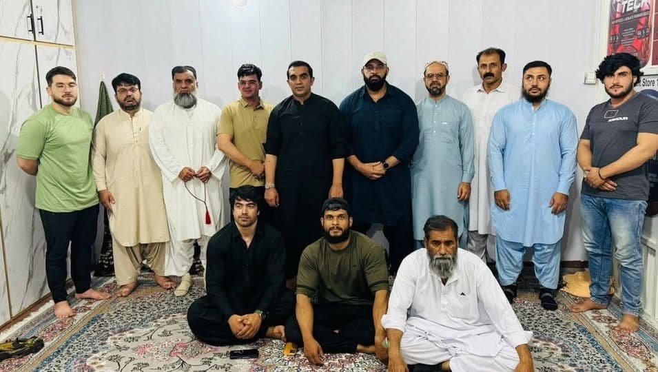 meeting was held to discuss the future of bodybuilding in Balochistan. The meeting was led by Syed Elahi, Vice President of the Pakistan Sports Board.