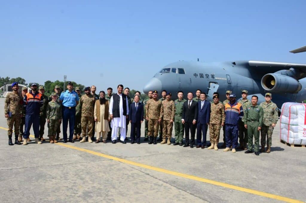 Two Chinese aircraft carrying flood relief items arrive in Pakistan