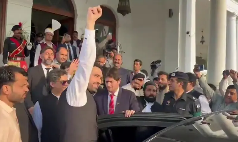 CM Sohail Afridi leaves for Adiala Jail to meet Imran Khan