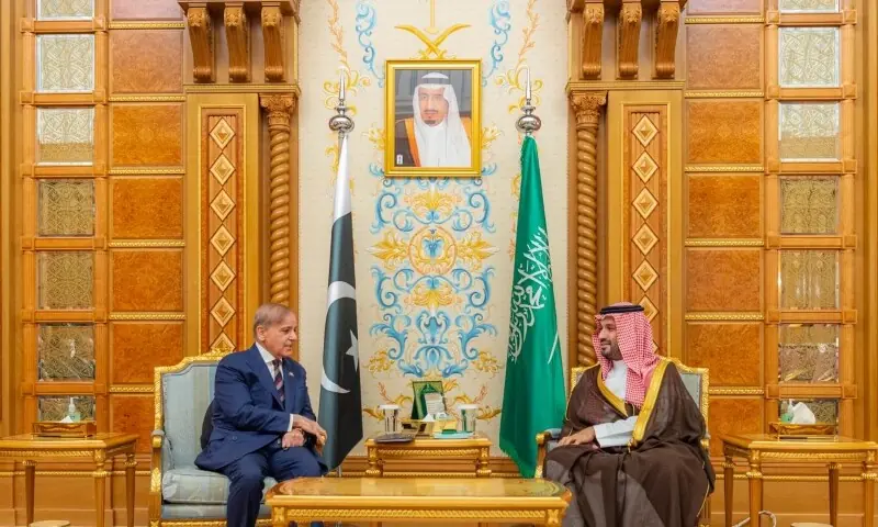 PM Shehbaz meets Saudi Crown Prince ahead of future investment initiative in Riyadh