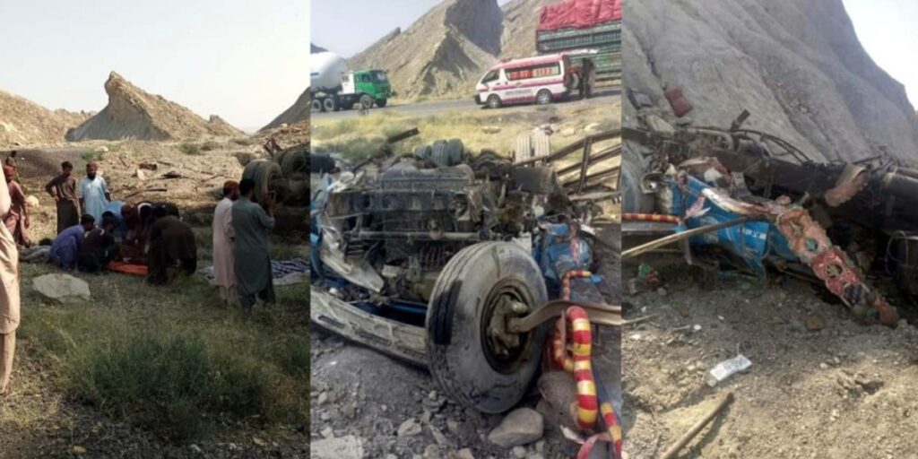 Three people died in road accident in Balochistan