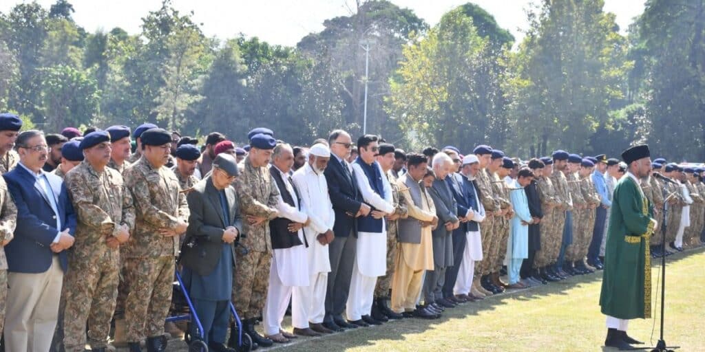 Funeral of the martyrs of Pak-Afghan conflict offered