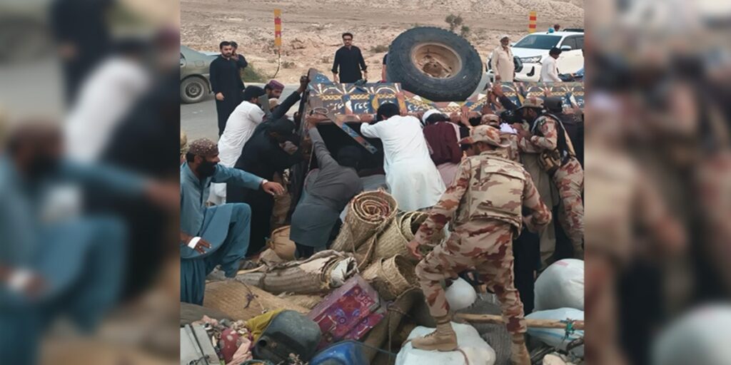 Three people died in a horrible road accident in Dera Bugti