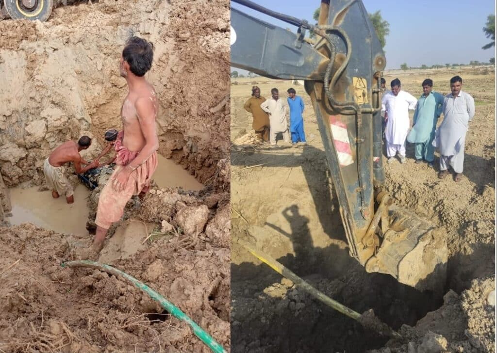 Major crackdown on illegal water connections in Dera Murad Jamali