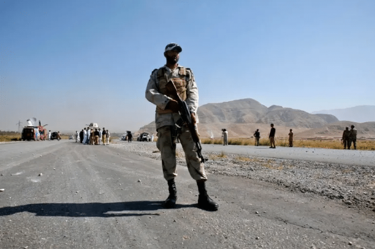 A security operation was conducted against dacoit gangs in the Gadi Aurang Shah area of Kachhi district