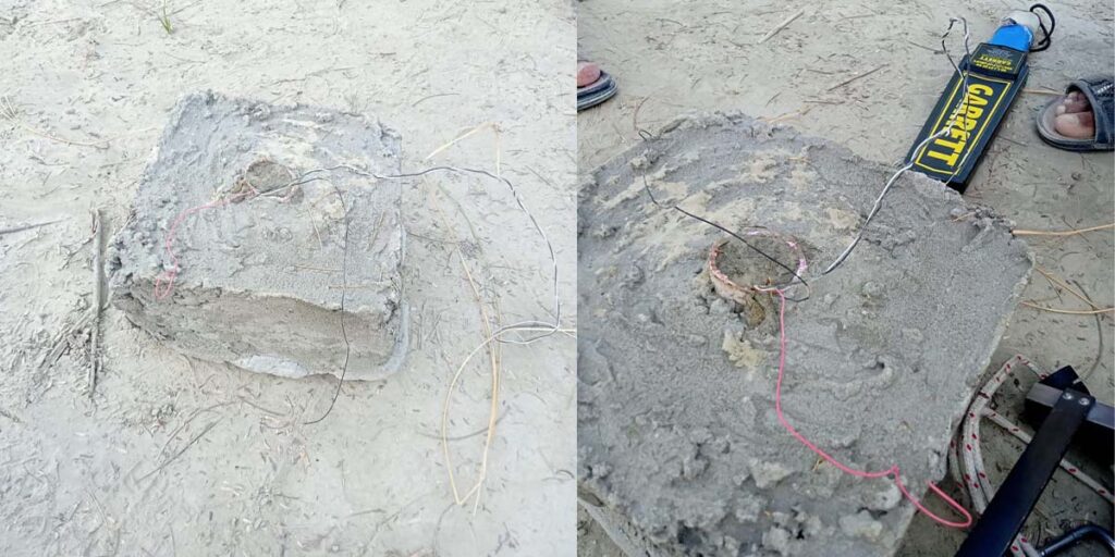 Security forces defuse IED in Tump