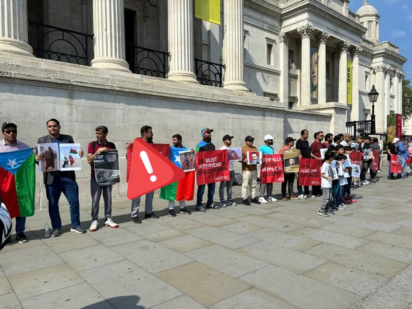 Protest held in the UK under the name of Balochistan, but protesters found unaware of the cause