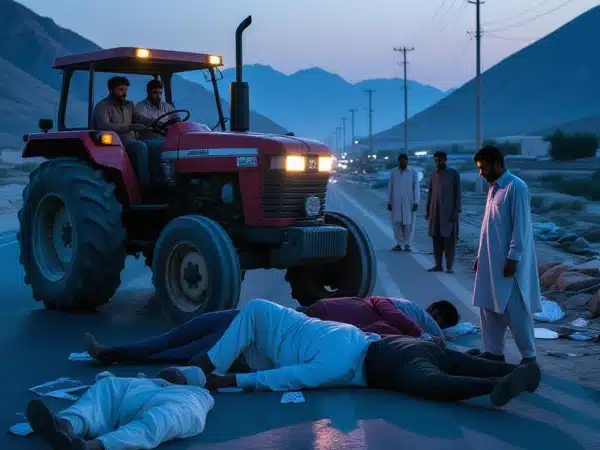 Three killed, 22 injured as tractor plunges into ravine in Pishin