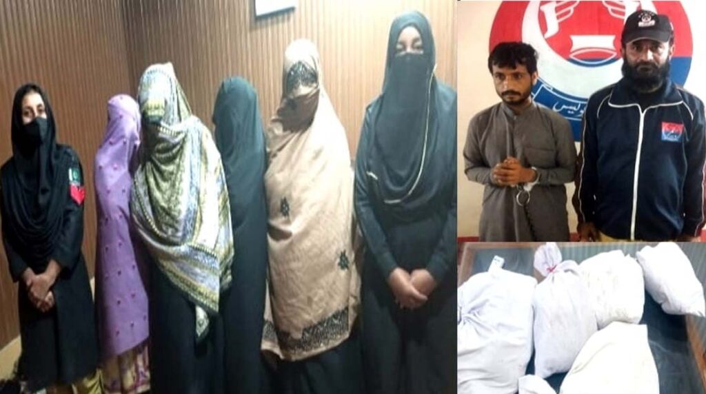 Five Drugs smugglers arrested with a major haul of Hashish