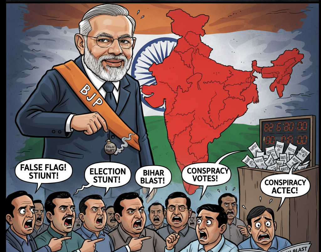 Delhi blast: Indian politicians, journalists accuse BJP of false flag