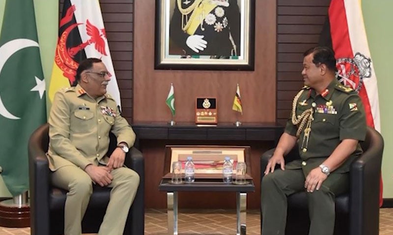 CJCSC Gen Sahir Shamshad neets Brunei Sultan