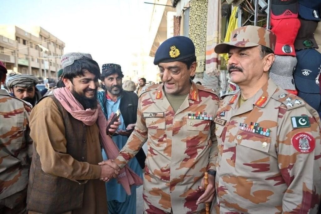 Inspector General Frontier Corps (FC) North, Major General Muhammad Atif Mujtaba, paid a one-day visit to Kohlu,