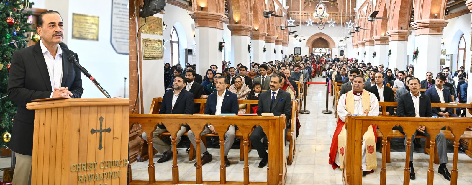 CDF Field Marshal Visits Christ Church Rawalpindi