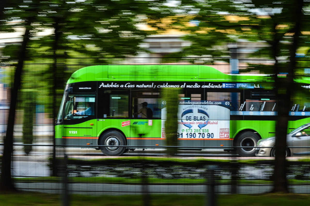 bus, vehicle, travel, road, trip, speed, tour, green travel, green road, green bus, green bus, green bus, green bus, green bus, green bus