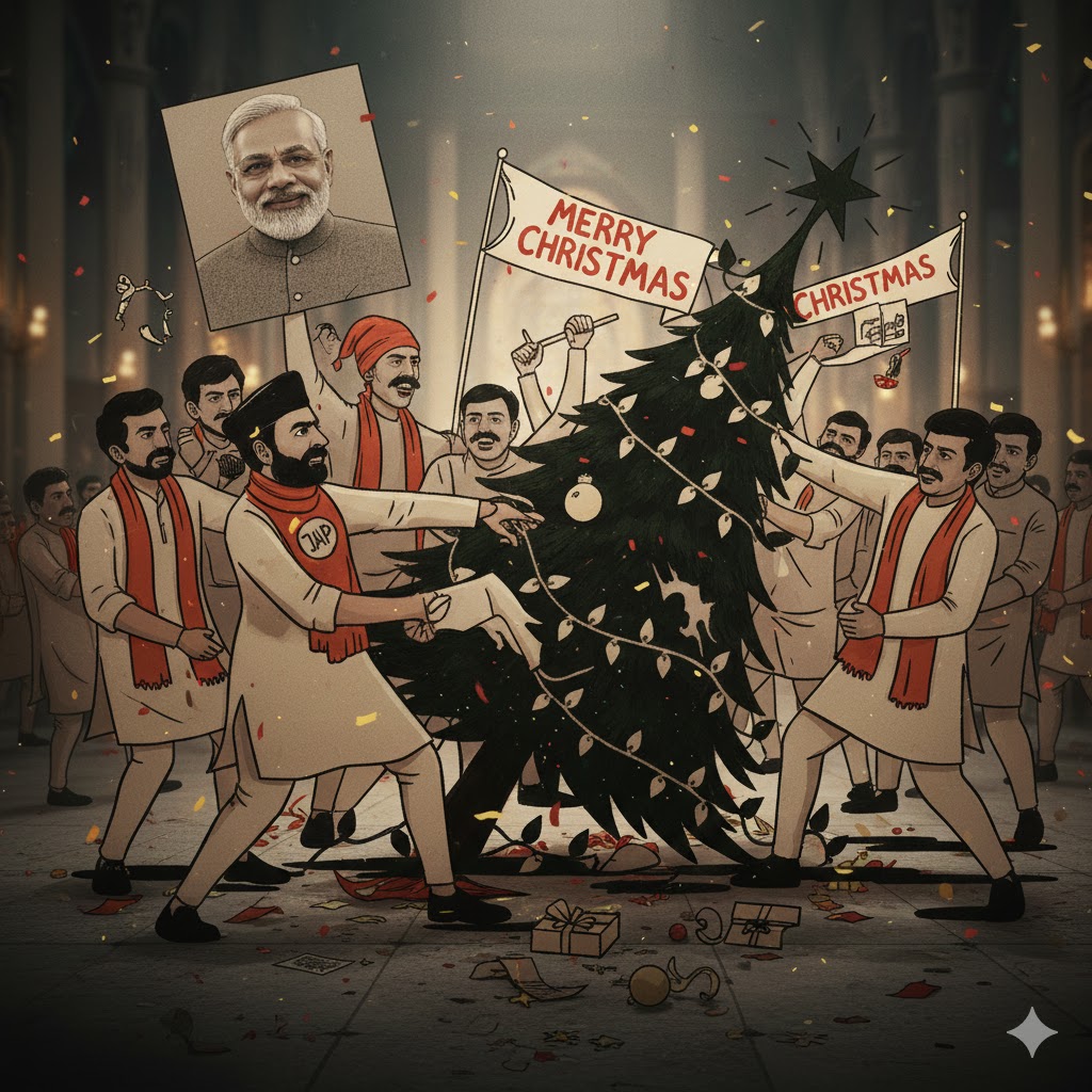 Modi's Hindutva Agenda Linked to Christmas Vandals in India