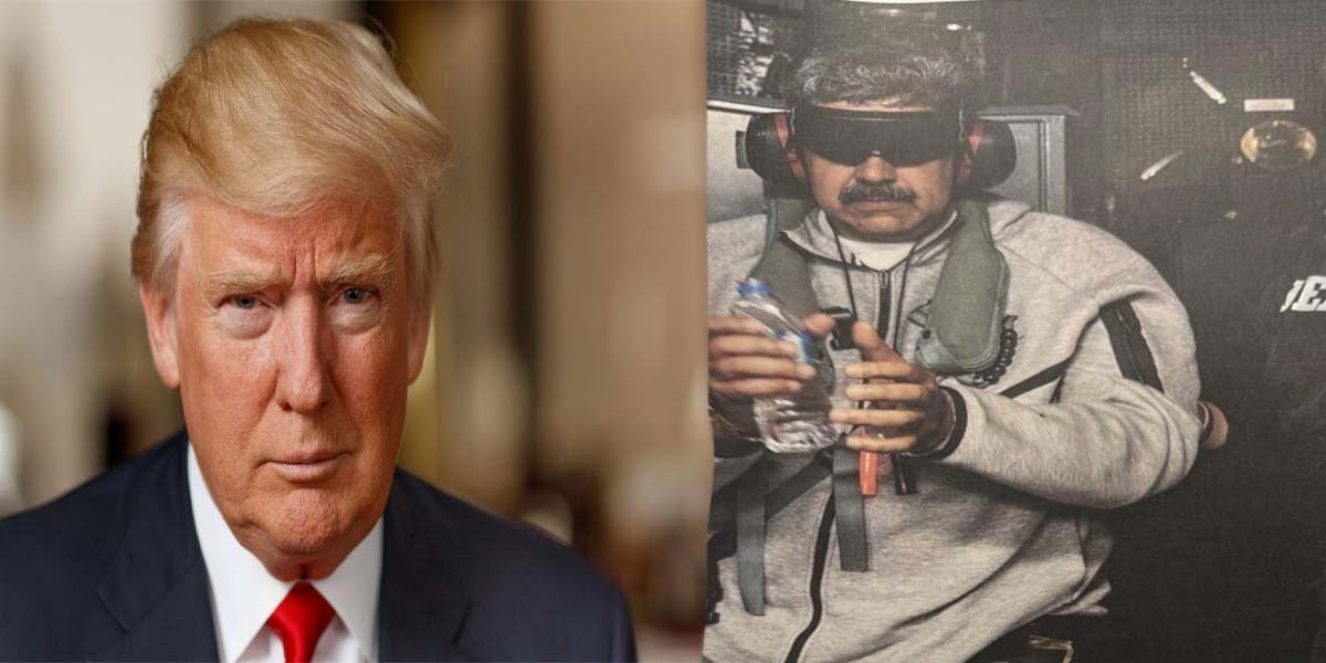 Trump shares the photo of arrested Venezuelan president