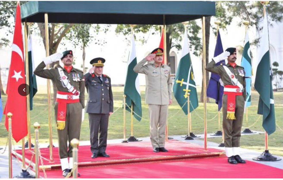 Turkish Armed Forces Chief Visits GHQ, Meets CDF