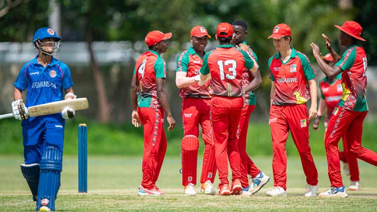 Zimbabwe beat Afghanistan in U 19 Tri-Nation series