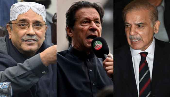 Nawaz Sharif, Shahbaz Sharif, Asif Zardari, and the PTI Imran Khan