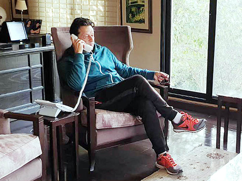 Imran Khan allowed phone call with sons in London