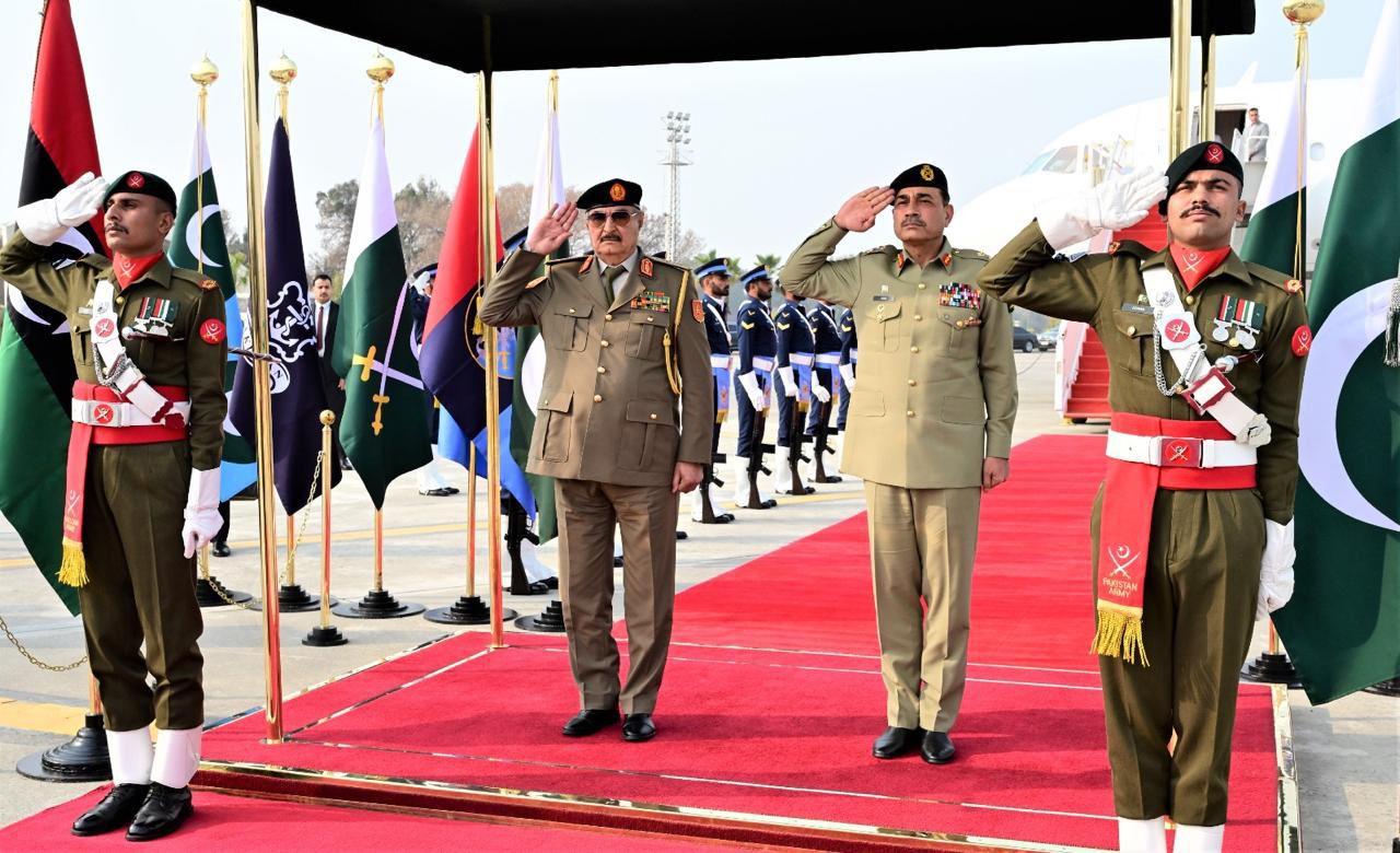 Libyan Military Chief Meets Field Marshal at GHQ, Holds Strategic Talks