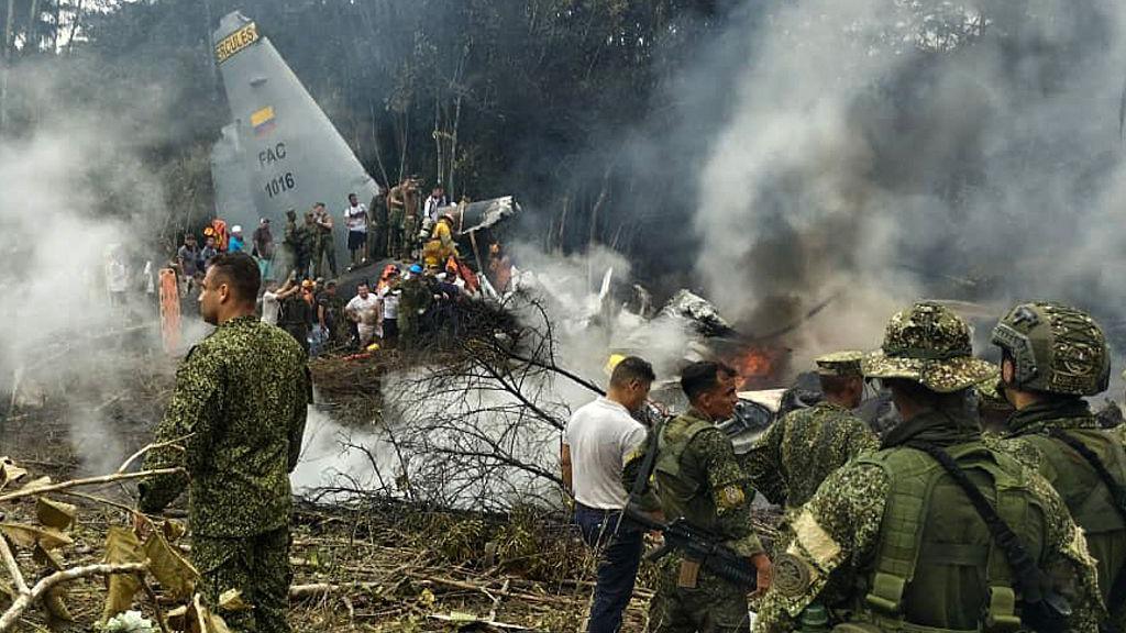 Military Plane Crash in Colombia Kills 66 After Takeoff