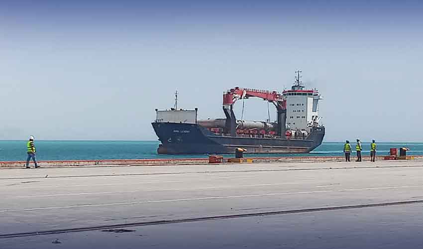 Successful berthing of new ship at Gwadar Port