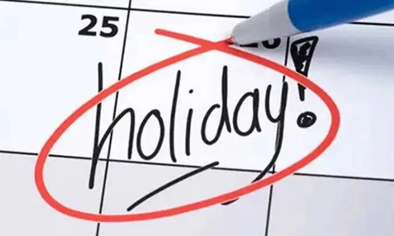 Government announces holiday on Saturday