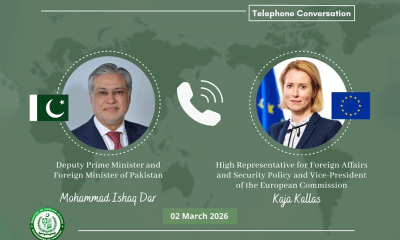 Ishaq Dar Holds Talks with EU’s High Representative on Regional Tensions