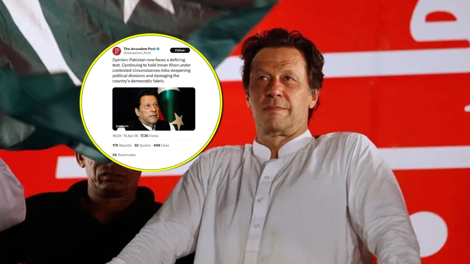Jerusalem Post Voices Support for Imran Khan