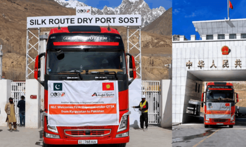 Pakistan Opens Direct Central Asia Trade Route as First Kyrgyz Truck Arrives via China