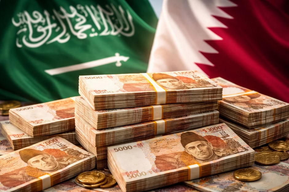Pakistan secures $5 Billion support from Saudi Arabia and Qatar amid economic pressures