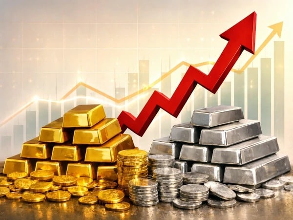 Gold and Silver Prices Surge Sharply After a Two-Day Pause