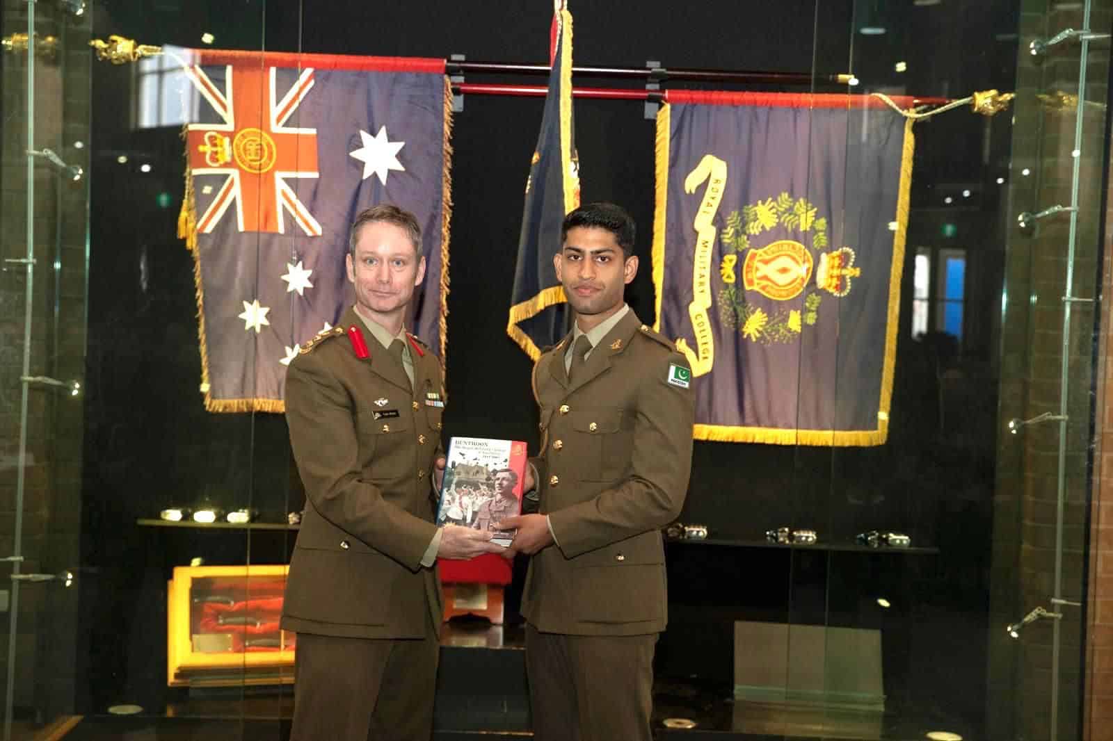 Arsam Abbas Wins Best Foreign Cadet Award in Australia